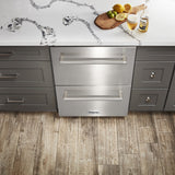 TRF2401U-R (Renewed) Thor Kitchen 24 Inch Indoor Outdoor Refrigerator Drawer in Stainless Steel