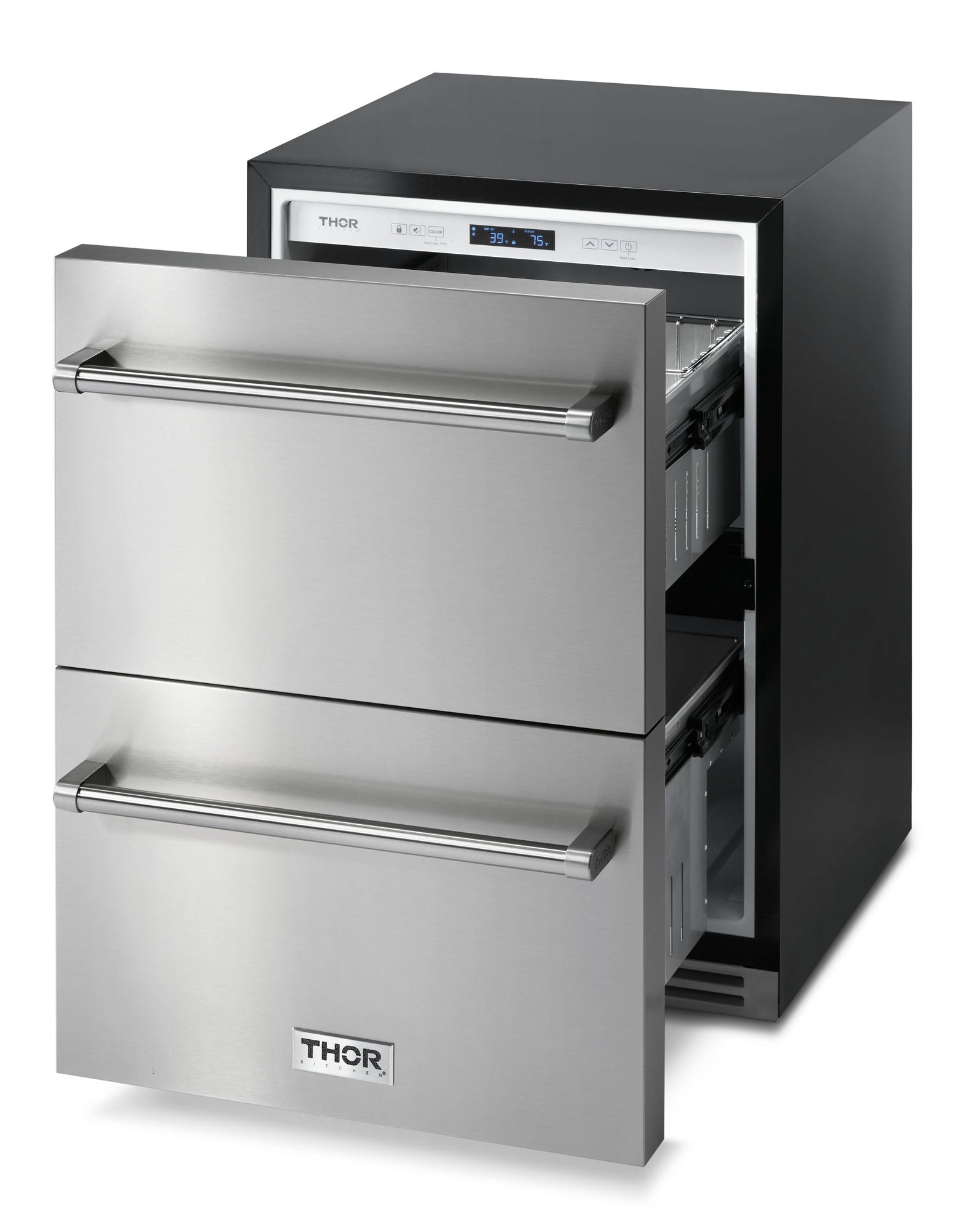 Thor Kitchen 24 Inch Indoor Outdoor Refrigerator Drawers Stainless